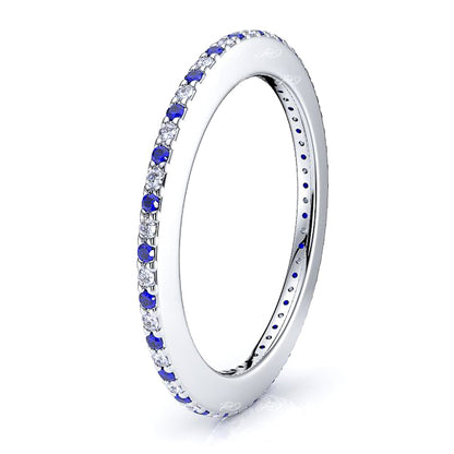 White Diamond and Blue Sapphire