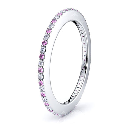 White Diamond and Pink Sapphire