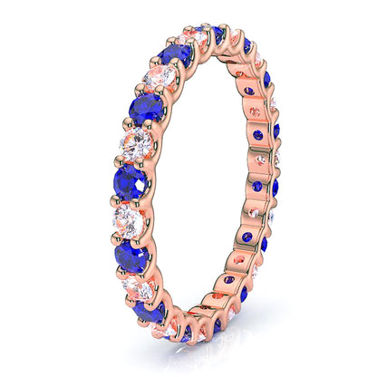 Rose Diamond and Blue Sapphire