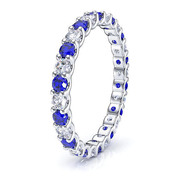 Diamond and Blue Sapphire