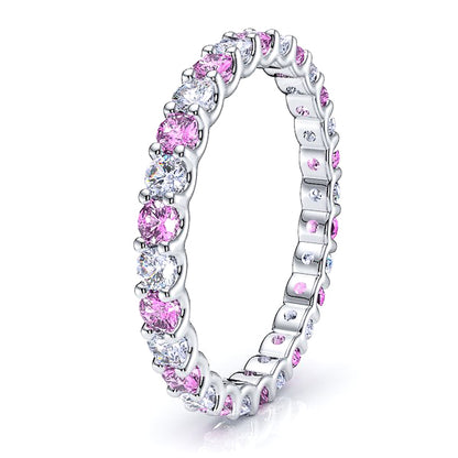 Diamond and Pink Sapphire