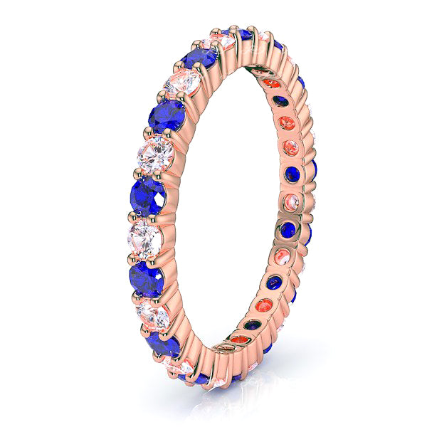 Rose Diamond and Blue Sapphire