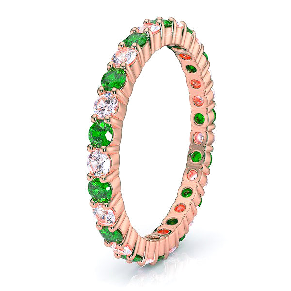 Rose Diamond and Emerald