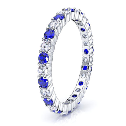 Diamond and Blue Sapphire