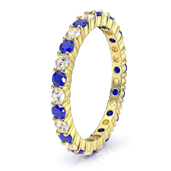 Yellow Diamond and Blue Sapphire