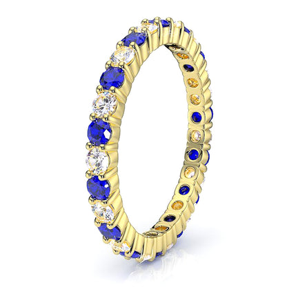 Yellow Diamond and Blue Sapphire