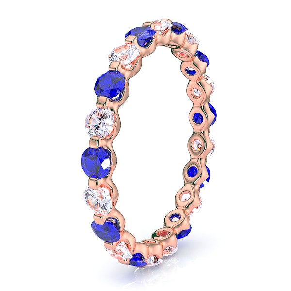 Rose Diamond and Blue Sapphire