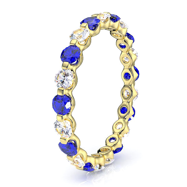 Yellow Diamond and Blue Sapphire