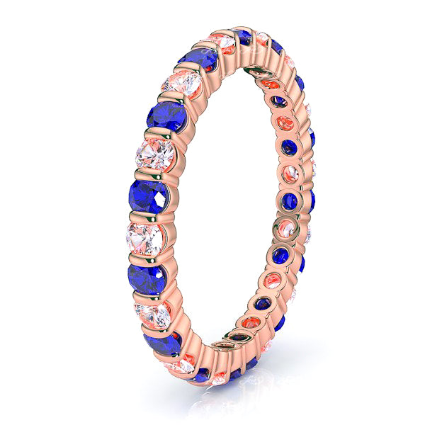 Rose Diamond and Blue Sapphire