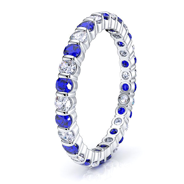 White Diamond and Blue Sapphire