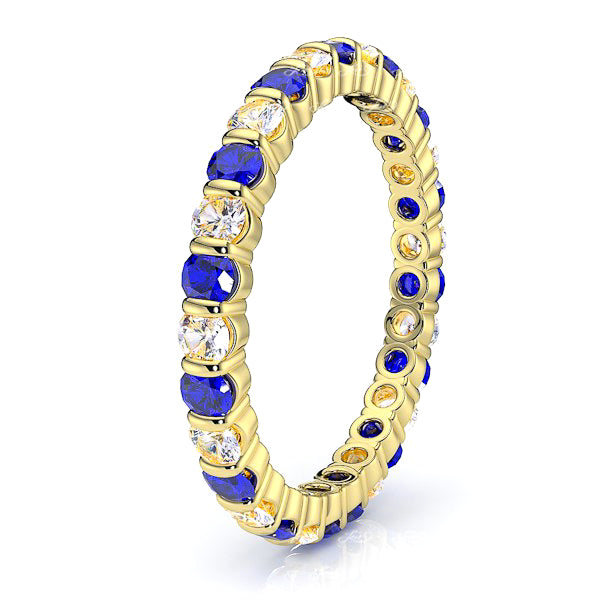 Yellow Diamond and Blue Sapphire