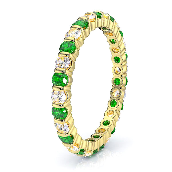 Yellow Diamond and Emerald