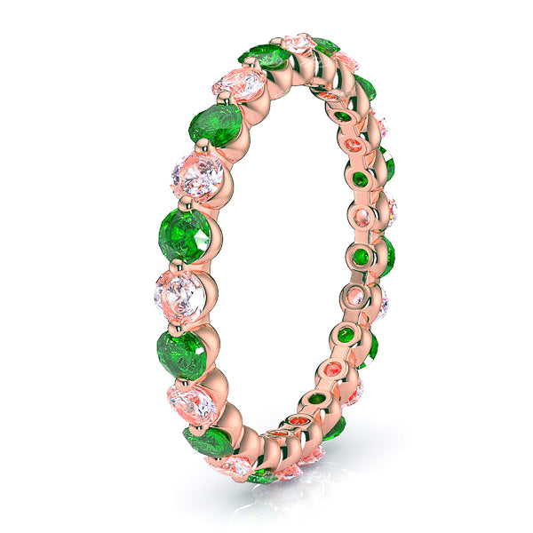 Rose Diamond and Emerald