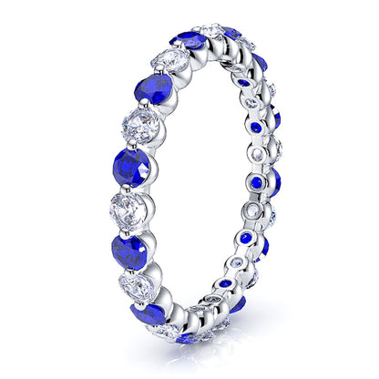Diamond and Blue Sapphire