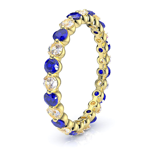 Yellow Diamond and Blue Sapphire