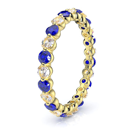 Yellow Diamond and Blue Sapphire