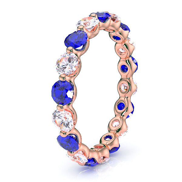 Rose Diamond and Blue Sapphire