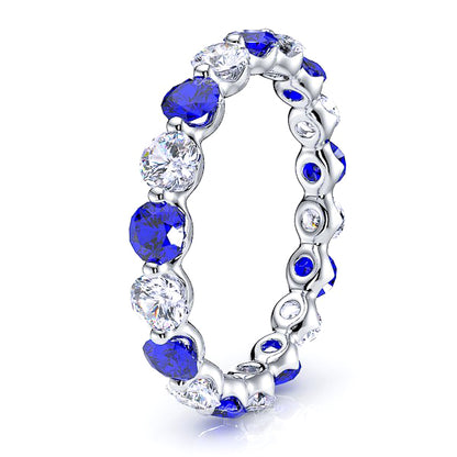 Diamond and Blue Sapphire