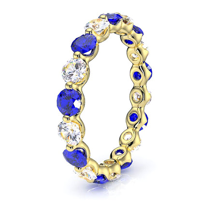 Yellow Diamond and Blue Sapphire