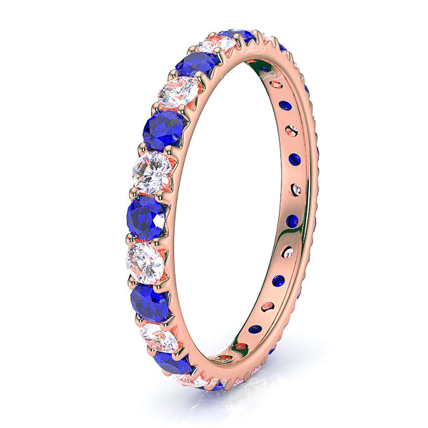 Rose Diamond and Blue Sapphire