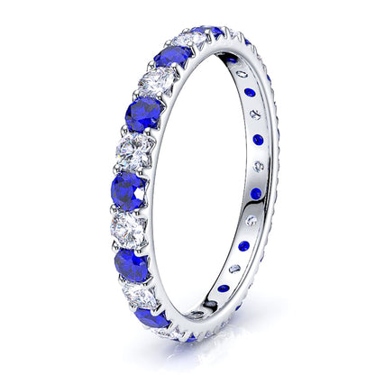White Diamond and Blue Sapphire