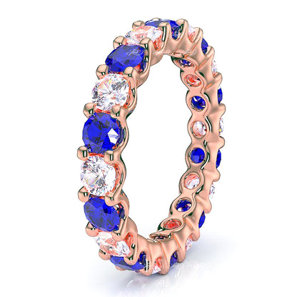 Rose Diamond and Blue Sapphire