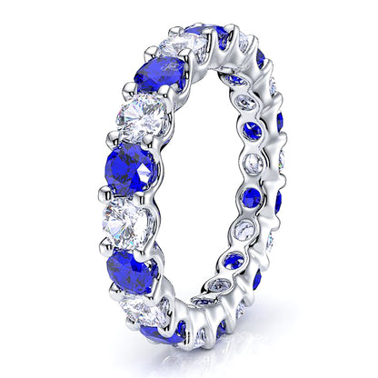 White Diamond and Blue Sapphire