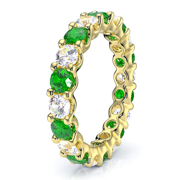 Yellow Diamond and Emerald