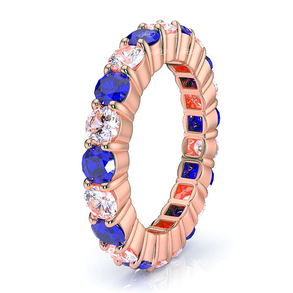 Rose Diamond and Blue Sapphire
