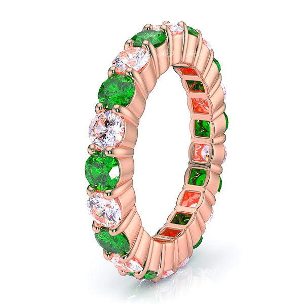 Rose Diamond and Emerald