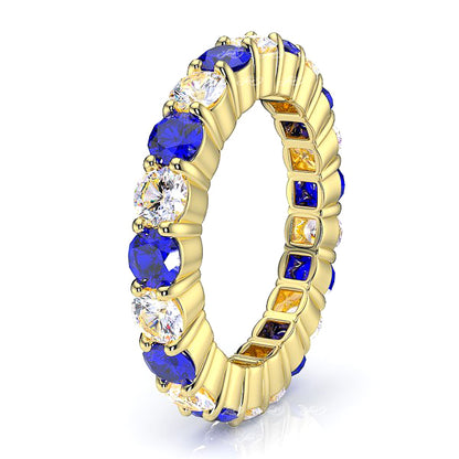 Yellow Diamond and Blue Sapphire