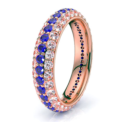 Rose Diamond and Blue Sapphire