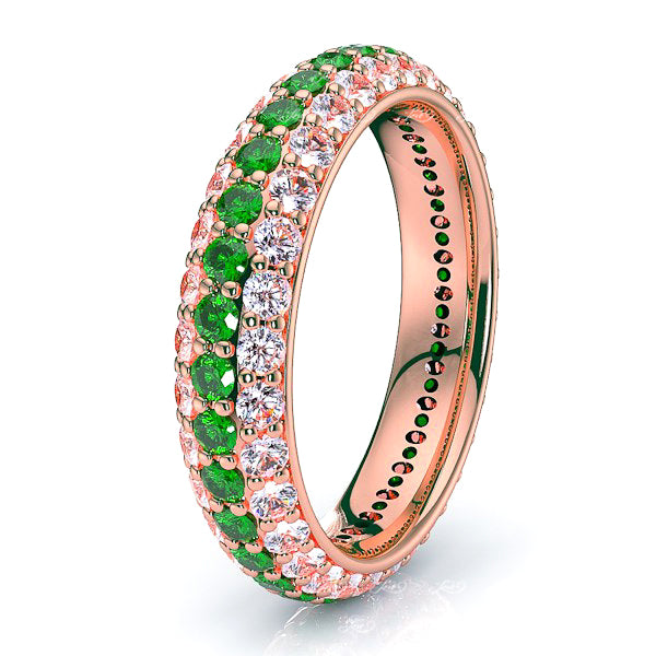 Rose Diamond and Emerald