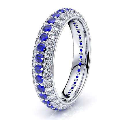 White Diamond and Blue Sapphire