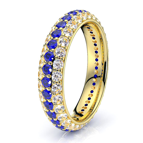 Yellow Diamond and Blue Sapphire