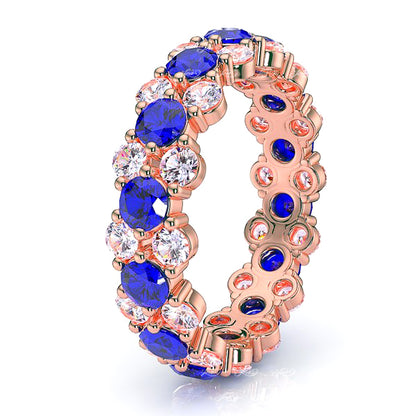 Rose Diamond and Blue Sapphire