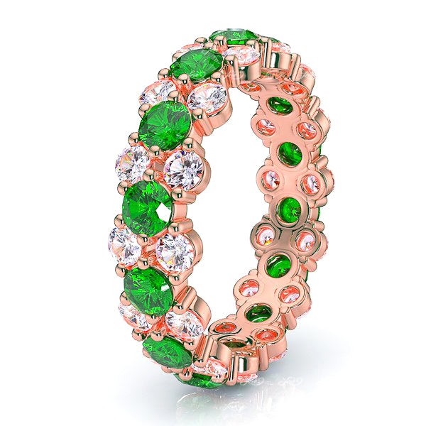 Rose Diamond and Emerald