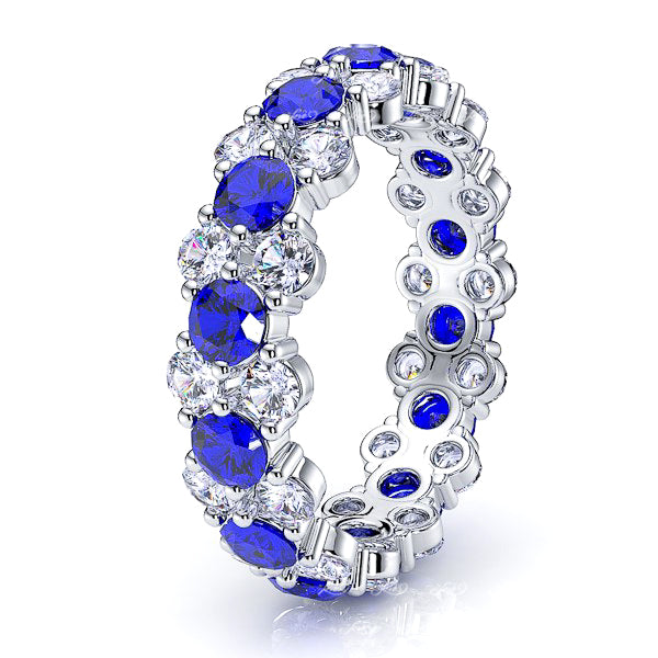 Diamond and Blue Sapphire