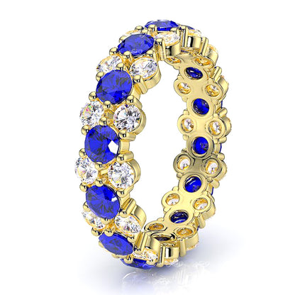 Yellow Diamond and Blue Sapphire