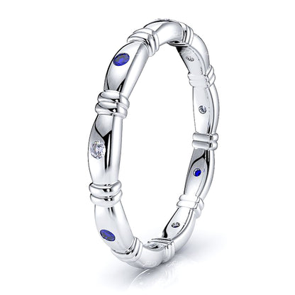 White Diamond and Blue Sapphire