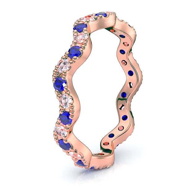 Rose Diamond and Blue Sapphire