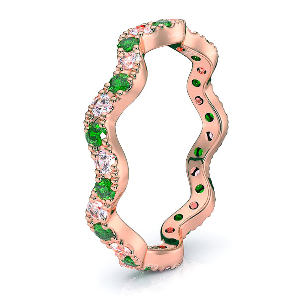 Rose Diamond and Emerald
