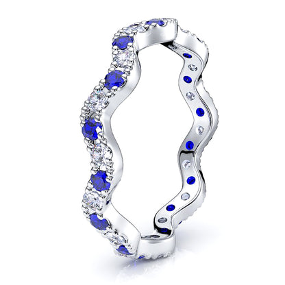 White Diamond and Blue Sapphire