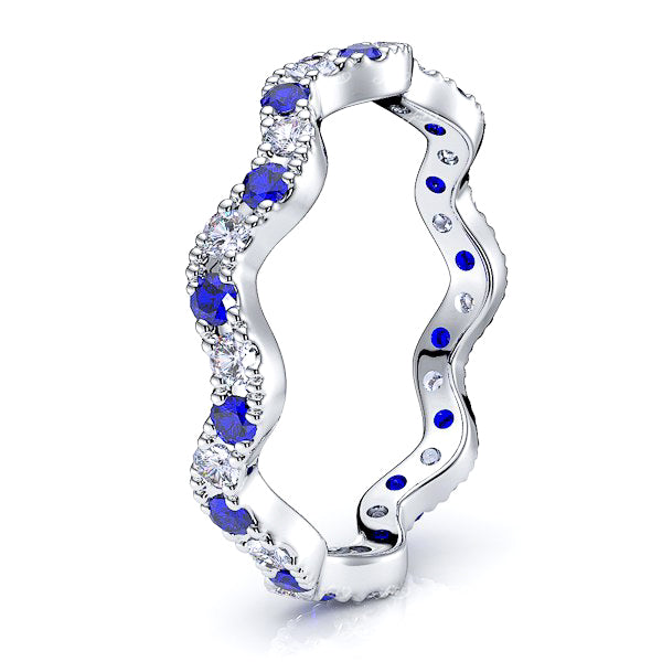 White Diamond and Blue Sapphire