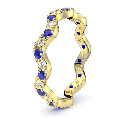 Yellow Diamond and Blue Sapphire