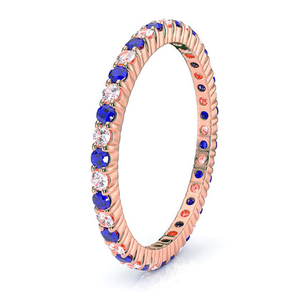 Rose Diamond and Blue Sapphire