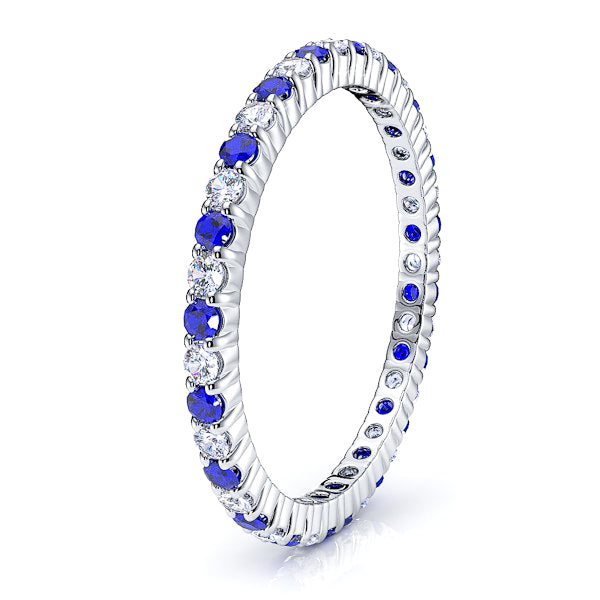 White Diamond and Blue Sapphire