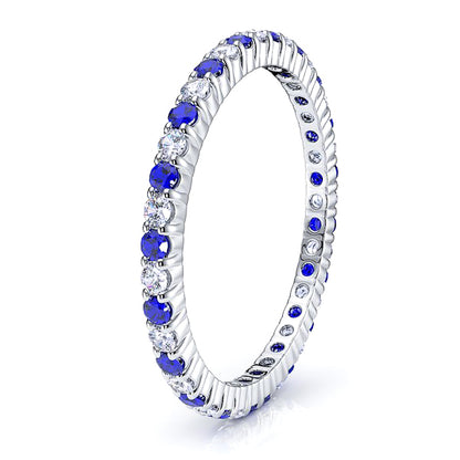 White Diamond and Blue Sapphire