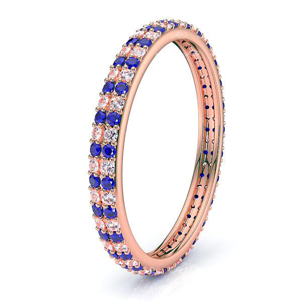 Rose Diamond and Blue Sapphire