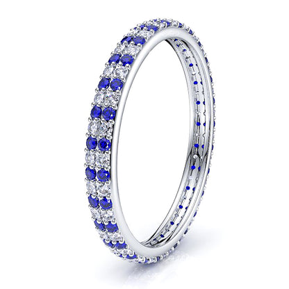 White Diamond and Blue Sapphire